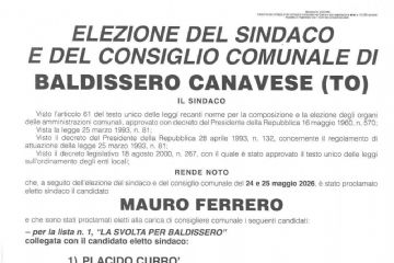 Elezione del Sindaco e del Consiglio Comunale
